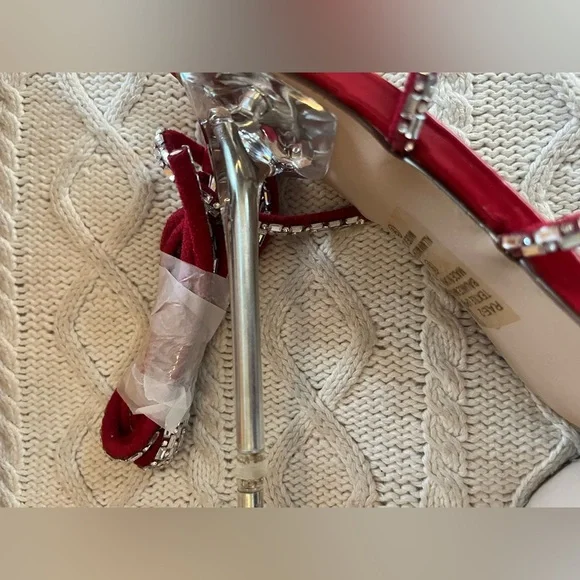 NEW! Chase + Chloe Stiletto Sandals with Wrap Around Ankle Straps Women’s Size 9 - Picture 8 of 15